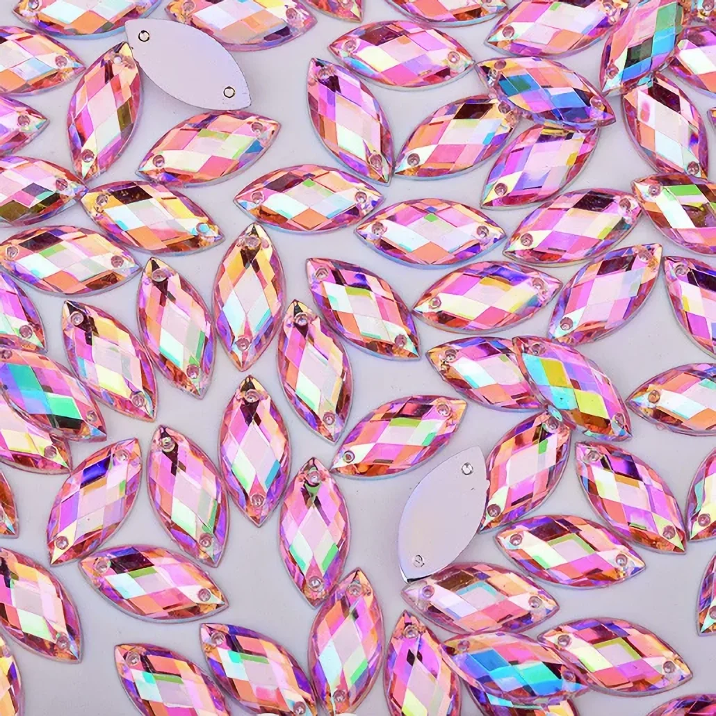 Horse Eye Acrylic Rhinestones - Detail Image 5