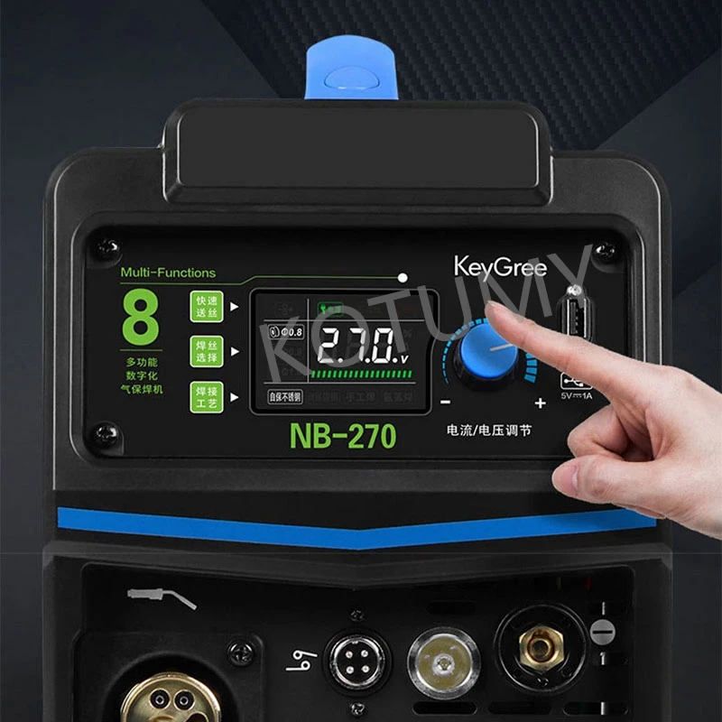 5.5KW Electric Welding Airless Stainless Steel Carbon Dioxide Protection Welding Machine without Gas 220V NB-270 SMAW 5