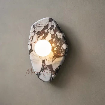 Natural Marble Borogari Wall Lamp 1