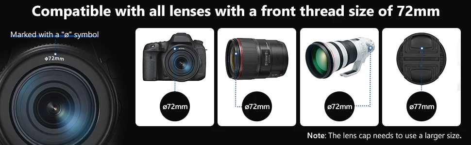 NEEWER 46-82mm Variable ND Filter ND2-ND400 (1-9 Stops) Multi-Coated Waterproof