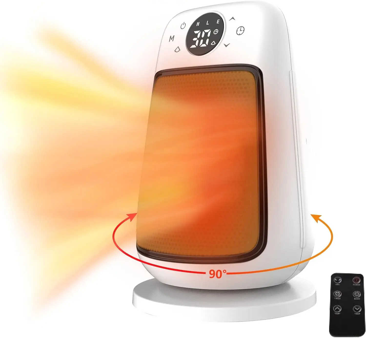 1500WSpaceHeaterForRoomBlowingHeatingRemotePTCCeramicElectricPortableBathroomTower