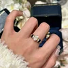 Exquisite Black Agate Vinatge Style Fine Jewelry Luxury Daily rings Couple Style Stacked Ring Engagement Wedding Opening 4