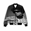 New Fashion Women/Men's 3D Print Prince Rogers Nelson  Zipper Bomber Jackets Men Overcoat Mens Coat Zip Up Jackets 5