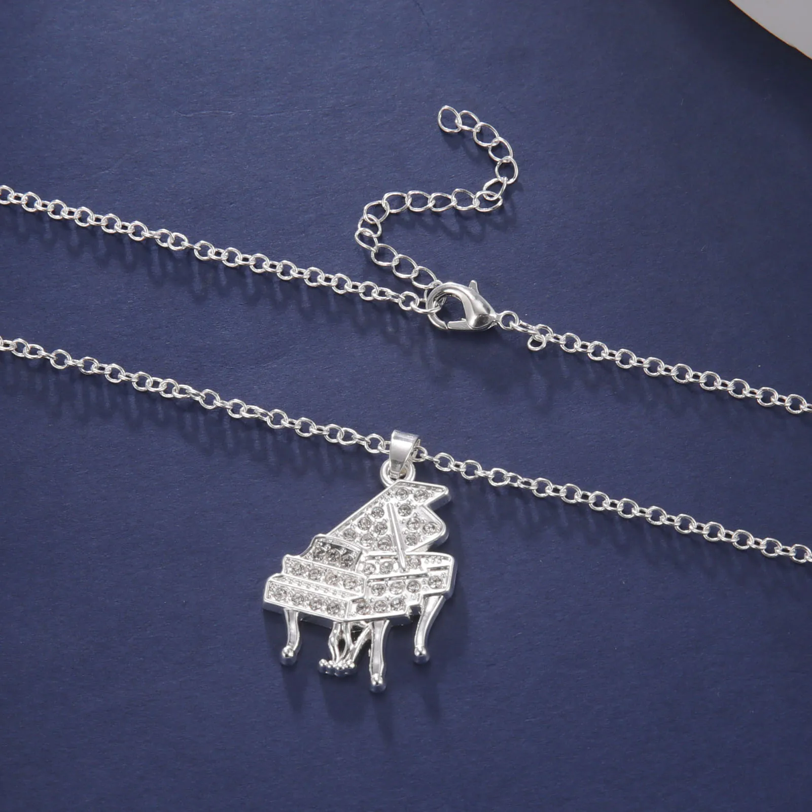 Piano Accessories Necklace | Zircon Piano Necklace | Zircon