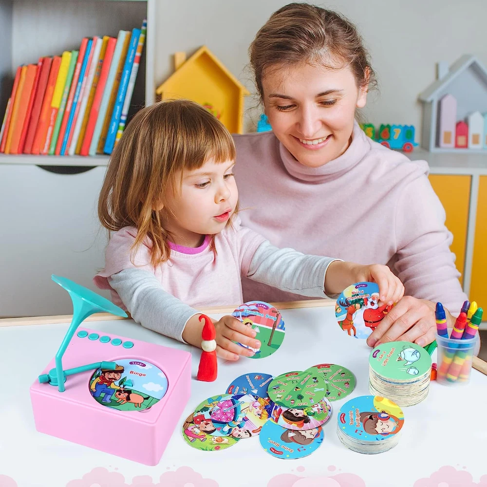 Kids Puzzle Baby Sleeping Music Children's Early Childhood Phonograph Kids Language Learning Machine Children's Birthday Gifts 2
