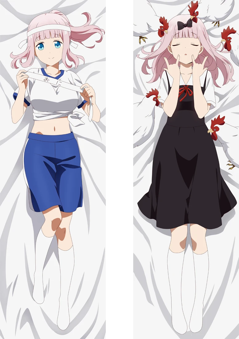 

Kaguya-sama：Love Is War Hayasaka Ai Fujiwara Chika Cosplay Dakimakura Pillow Case Anime Game Hugging Body Prop