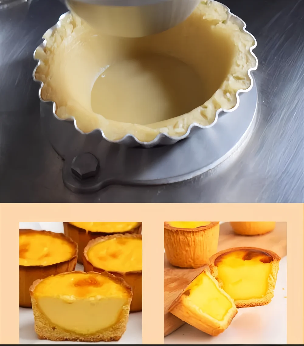 Description Picture 3 of itemStainless Steel Non-Stick Cupcake Mold Multiple Size Baking Mould Pastry Tool Commercial Manual Egg Tart Shape Machine