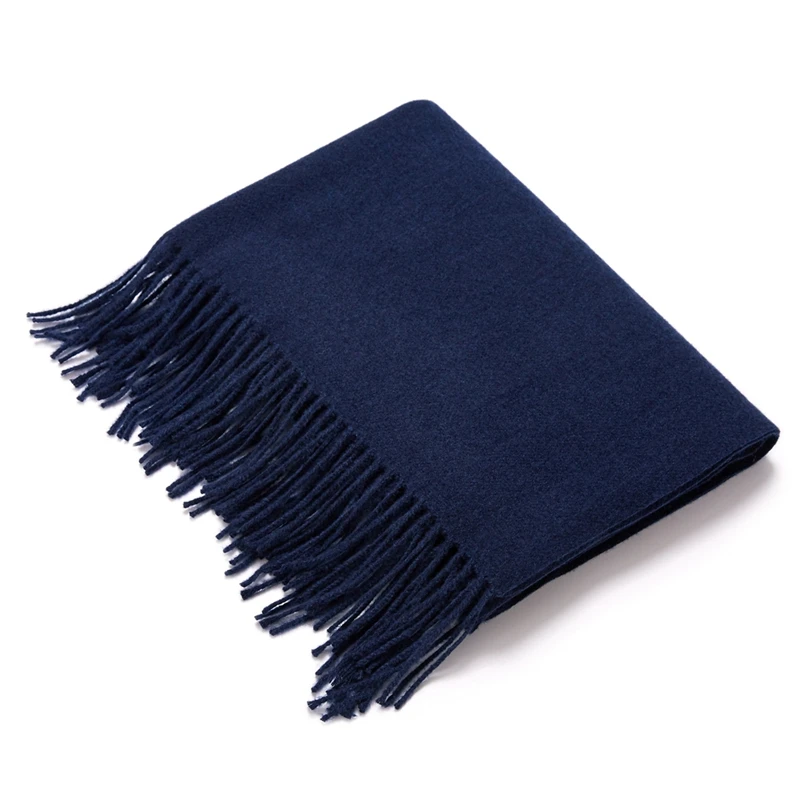 AEBMNHD Fashion Mens Neck Warm Scarves Womens Solid Color Tassel Scarf Neckerchief Fall Winter Long Poncho Stole Shawl Wraps