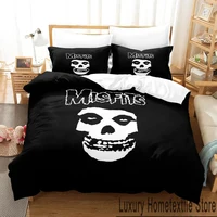 3D Print The Misfits Glenn Danzig Bedding Set Boys Girls Twin Queen King Size Duvet Cover Pillowcase Bed boys Adult 1