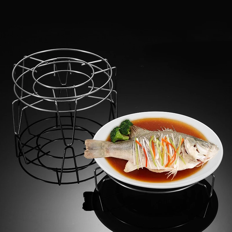304 Stainless Steel Round Steaming Rack Steamer Multifunctional Dumplings Steamed Grid Household Kitchen Cooking Utensils steamer rack,steamer basket