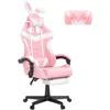 Computer Armchair Girlfriend Computer Gaming Chair Pink Gaming Chair With Footrest Sister Wife and Love (Pink) Desk Gamer Office 1