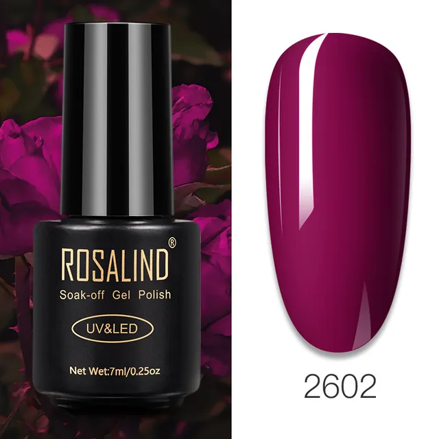 ROSALIND Nail Gel Polish Glitter Series Gel Varnishes All For Manicure Soak Off UV Lamp Nails Art Semi Permanent Gel Polish RA2602