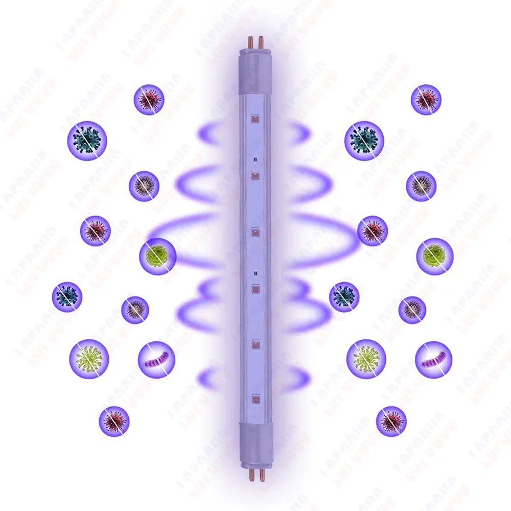 T5 Deep UV LED Ultraviolet Tube Lamps 270nm 280nm UVC with UVA 12V 24V For Purification Disinfection Sterilization uv disinfection lamp uv sterilization lamp