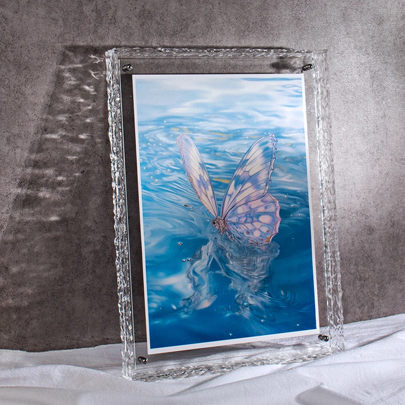 壁掛け用半透明アクリルフォトフレーム,17色,絵画用中空フレーム