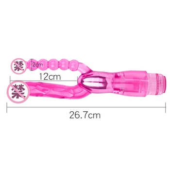 G-spot Anal Plug And Vibrator Rechargeable Dildo Double Penetration Sex Toys For Women Clit Stimulator Fidget Sex Toy For Female Manufacturers G spot Anal Plug And Vibrator Rechargeable Dildo Double Penetration Sex Toys For Women Clit Stimulator