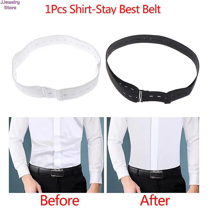 Black Shirt Stay Belt for Men Women Keep Shirt Tucked In