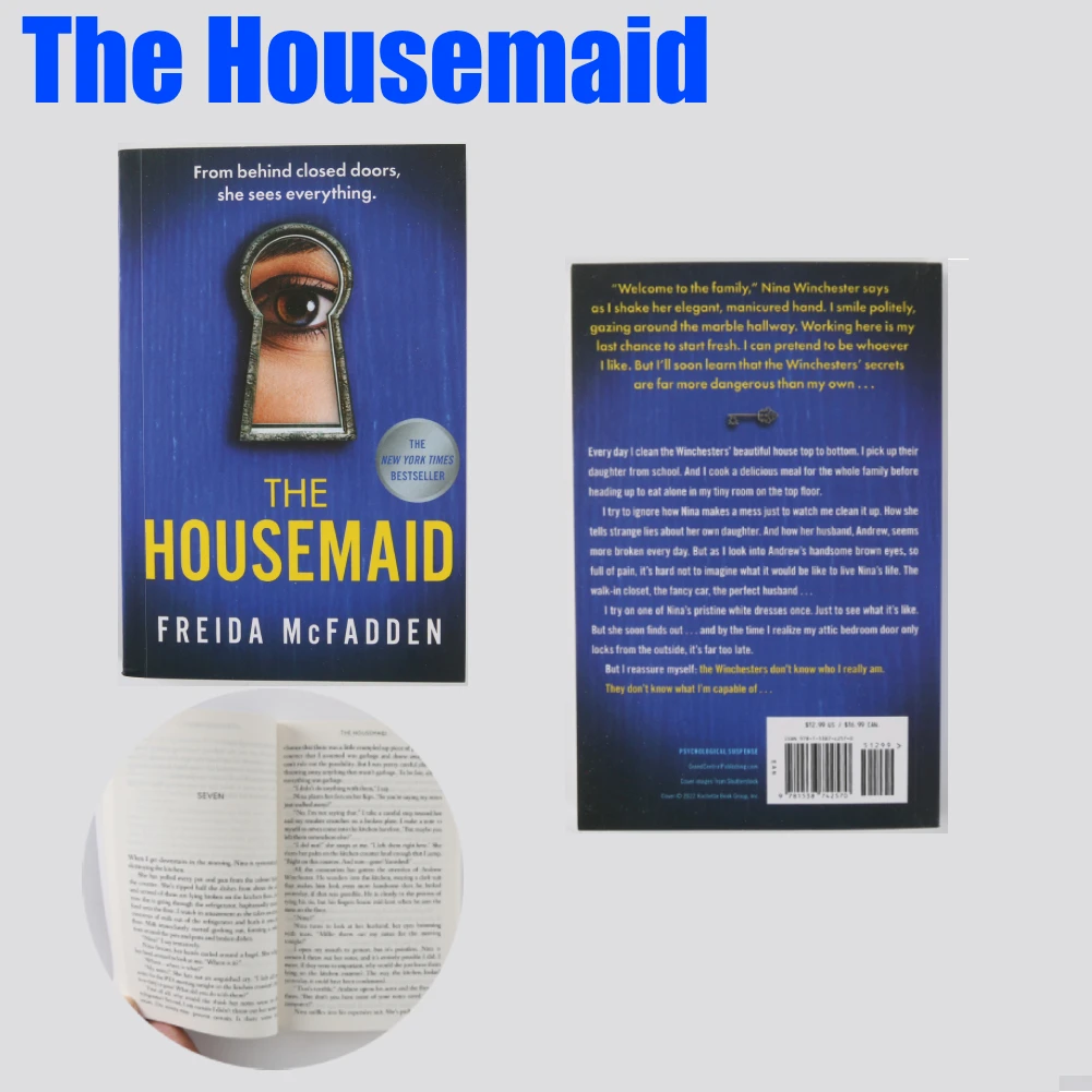 The Housemaid by Freida McFadden Paperback Book in English Suspense thriller novels paperback novels English paperback