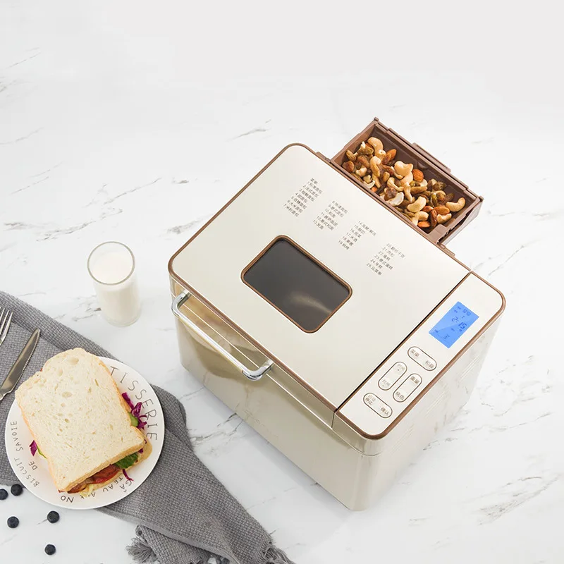 New Household Automatic Bread Maker Mixing and Fermenting Steamed Bread Machine Small Meat Floss Machine