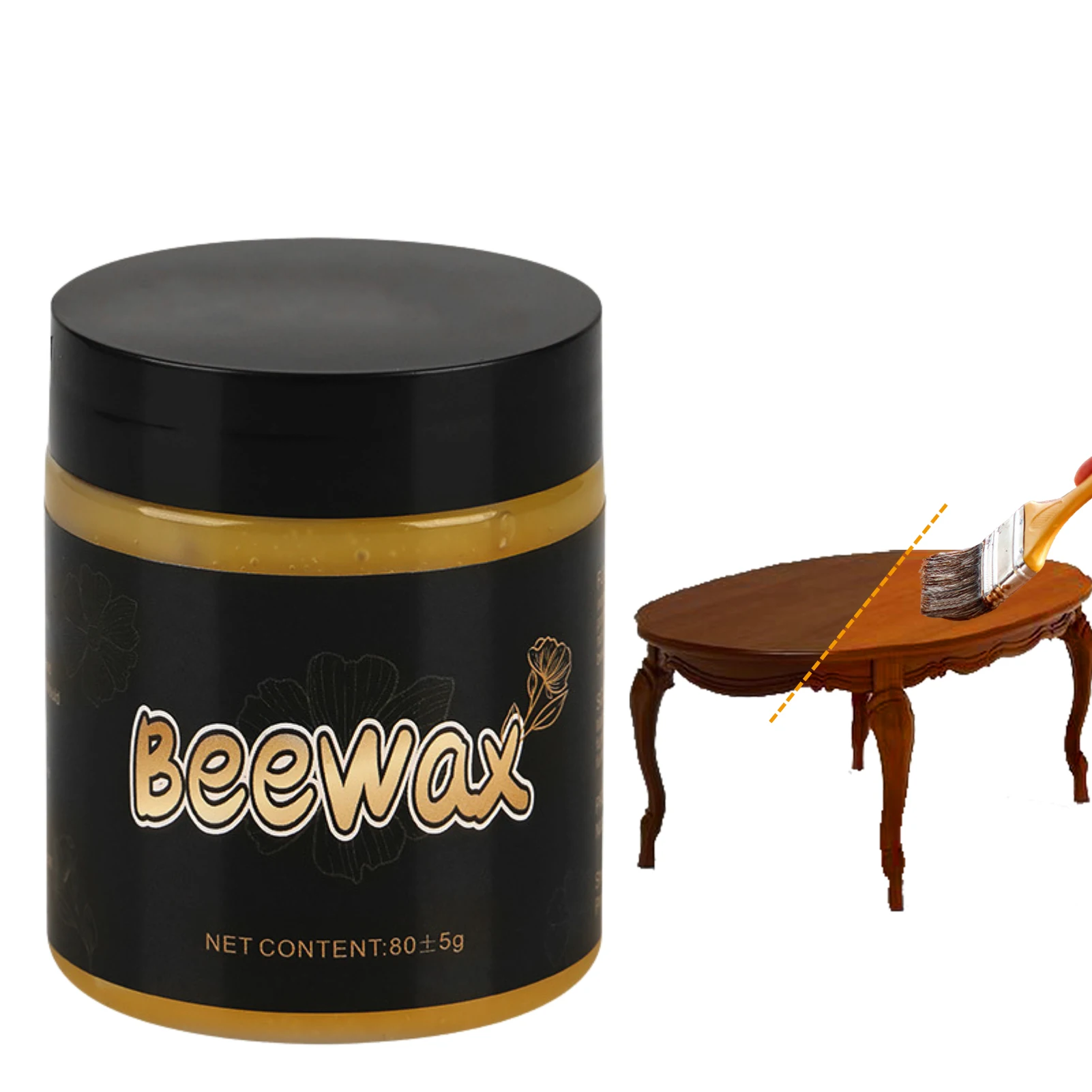 80g Furniture Polishing Beeswax Natural Beewax For Polishing And