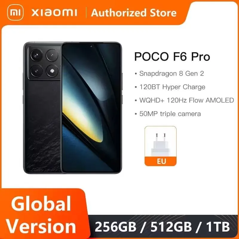 Buy Xiaomi Poco F6 Pro 5G Dual Sim 12GB RAM 256GB Black MZB0GWHEU