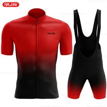 Raudax-Conjunto de ropa de Ciclismo para Hombre, maillot de manga corta transpirable, para Verano, 2022