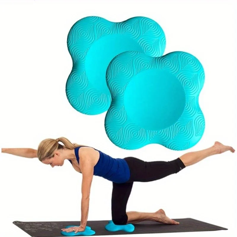 2pcs Thickened yoga kneeling mat non-slip support mat knees elbows wrists hands and head foam yoga pilates practice yoga mat yoga fitness equipment
