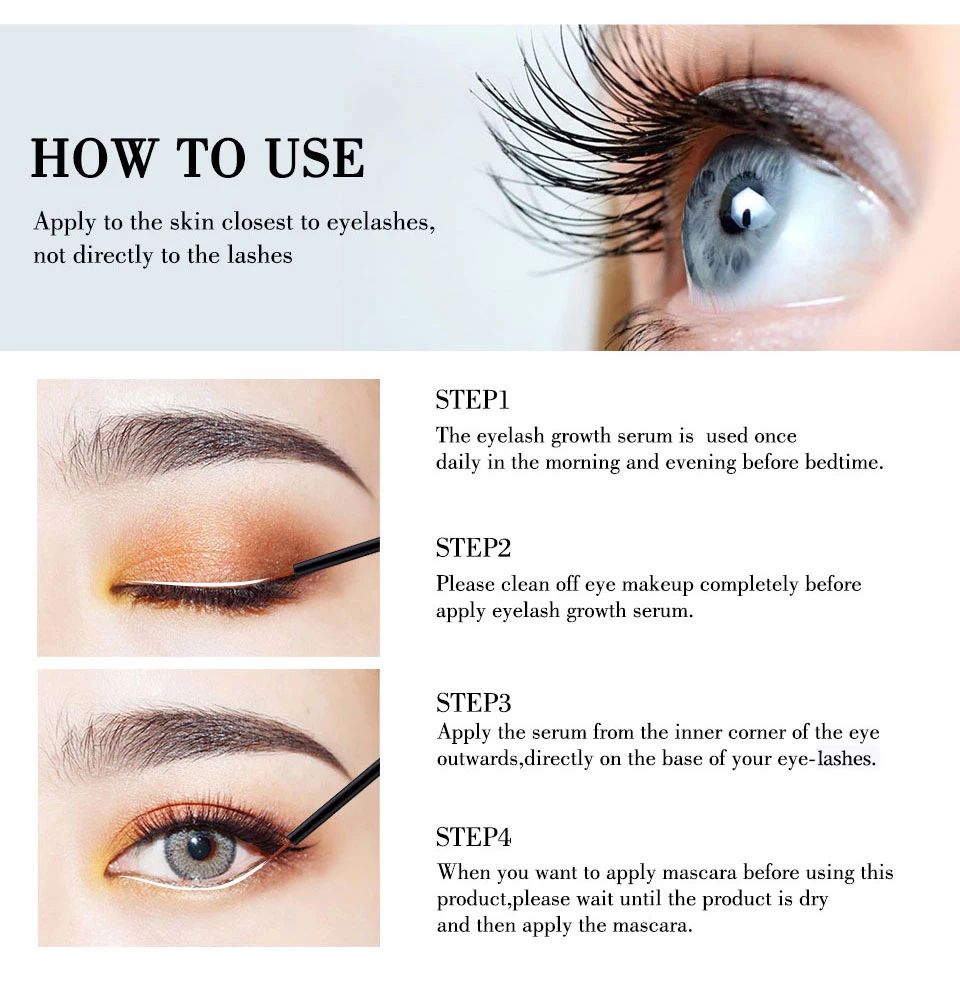 Eyelash Serum Fast Growth Treatment For Longer Thicker Lashes_voghion.com