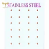 2-8mm Rose Gold Color Ball Earrings Set Minimalist Stud Earring Pink Stainless Steel Jewelry Wholesale Women Bohemia Accessories 1