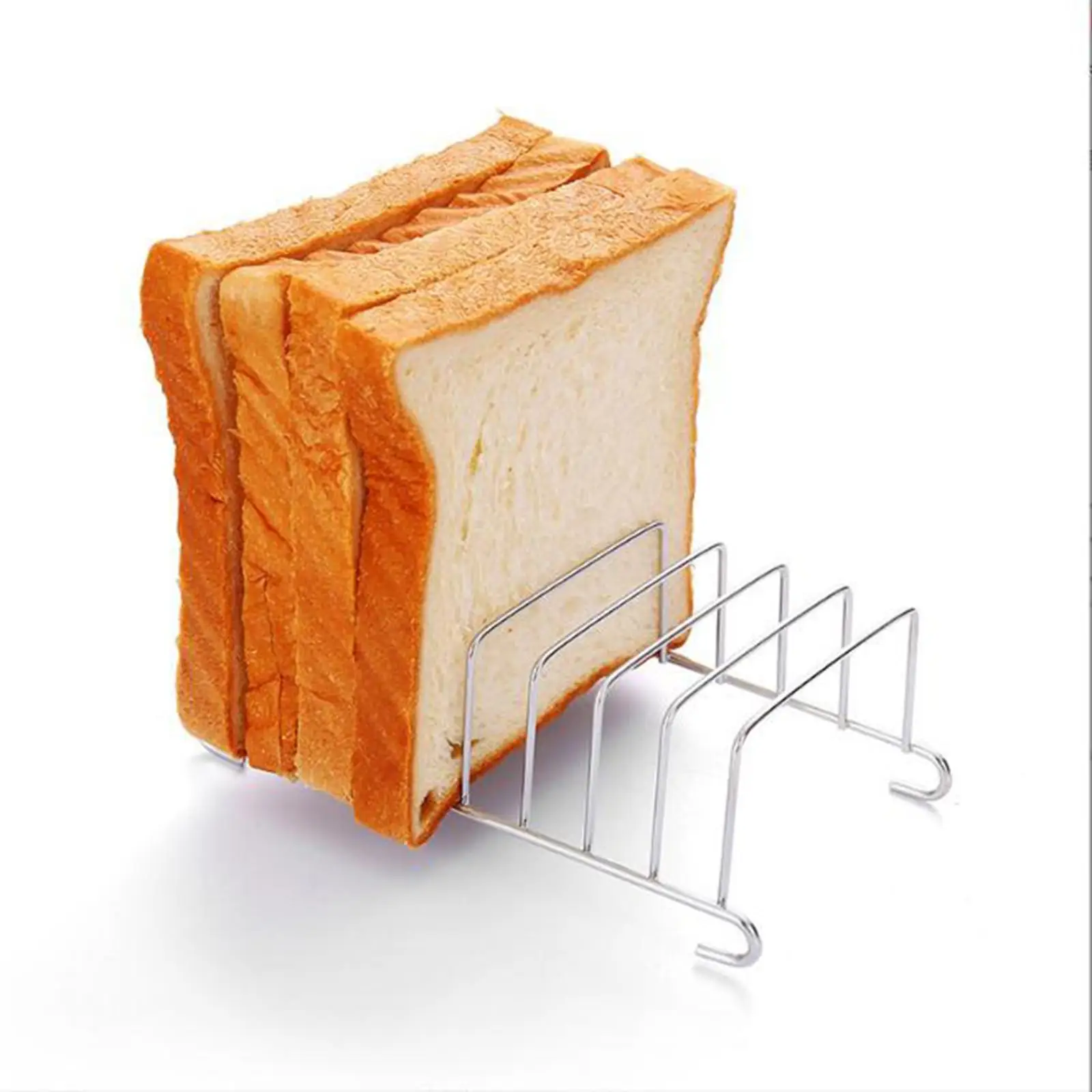 Rectangle Bread Display Stand kitchen Tool Organizer Toast Rack Holding