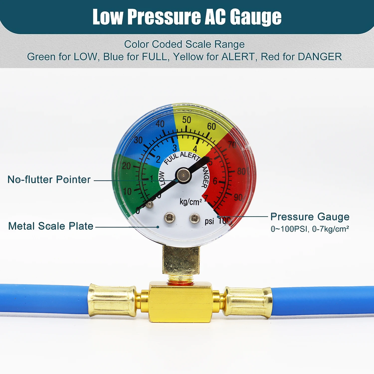 AC R134A Air Conditioning Refrigerator Charging Hose with Gauge AC Manifold Gauge R134A Car Air Conditioning Recharge Kit air conditioning recharge kit