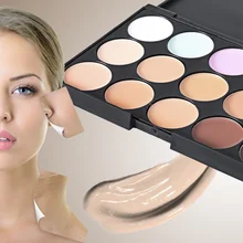 

15 Colors Makeup Concealer Waterproof Face Contour Bronzer Foundation Cream Concealer Palette Make Up free ship