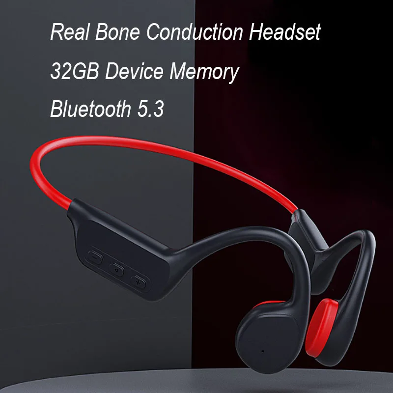 003 MP3 Player Bone Conduction Wireless Headset Bluetooth Headphone Stereo Sport Earphone 32G Music Player