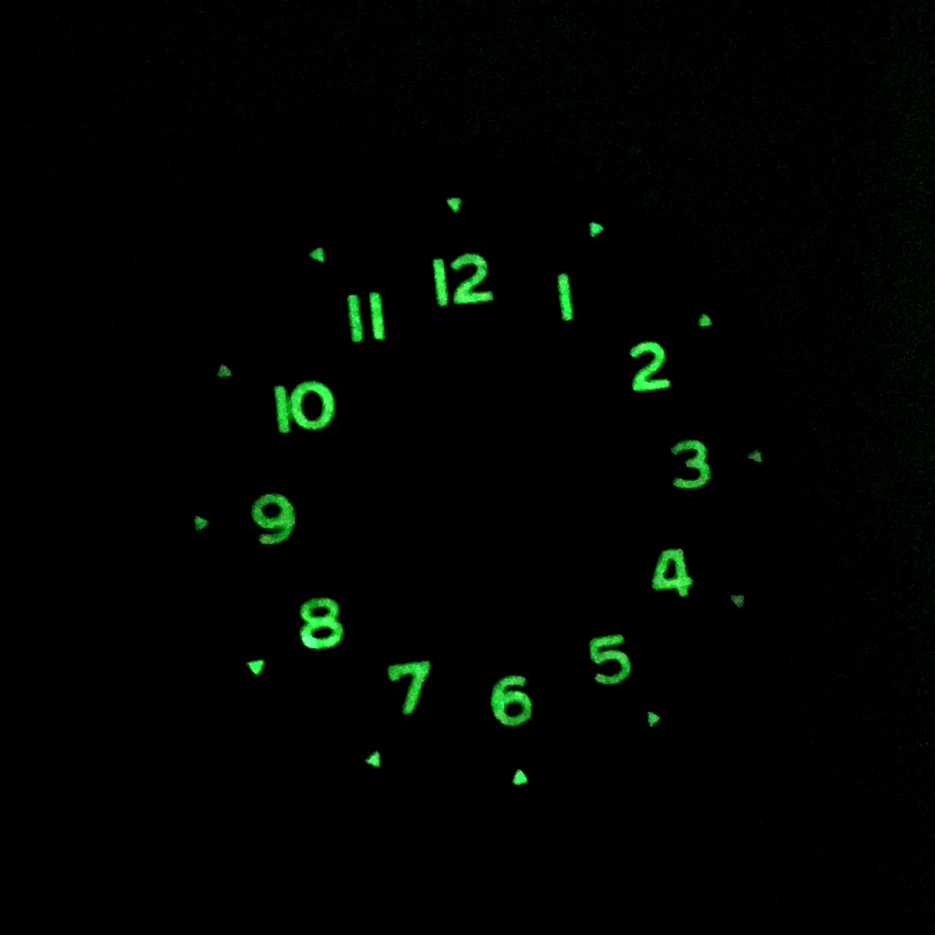 Modified 30MM Black Green Dial Replacement Precision Green Luminous Lettering Dial Fit For 8215 Movement ED1