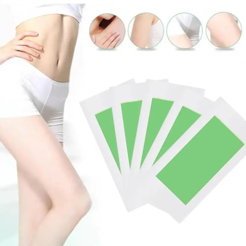 10 Sheets Hair Removal Wax Strips Painless Armpit Lips Stickers Tools Wax Eyebrow Beauty Paper Women Leg Hair Remove Face B Z6N0 4