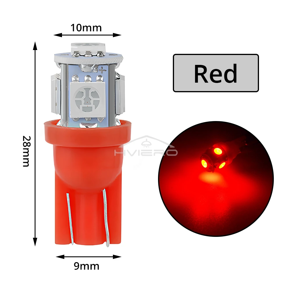 ตัวเลือกสินค้า โคมไฟ LED รถยนต์ 12V สีขาว-ฟ้า-แดง ทนทาน ประหยัดพลังงาน
