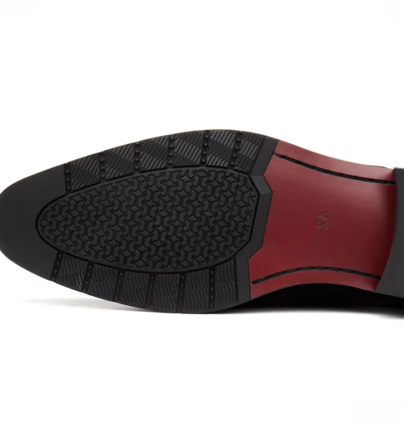 Neue Wildlederschuhe für Herren, spitze Zehenpartie, britischer Stil, echtes Leder, Nubuk, formelle Business-Kleidung, Bürokleidung – Detail 7