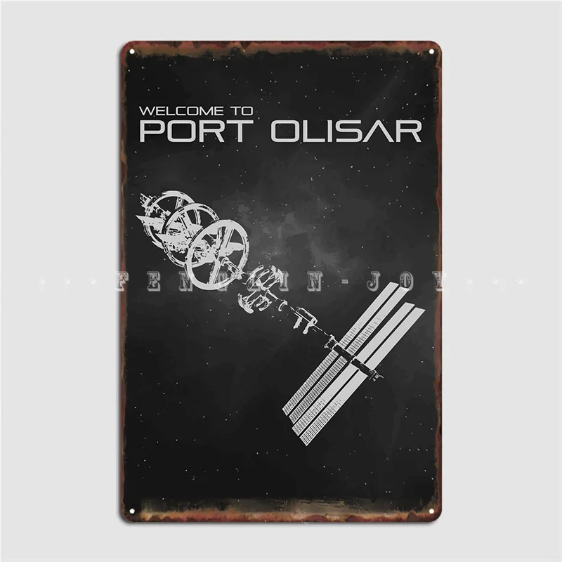 Benvenuti A Port Olisar Metal Platform Poster Cinema Kitchen Cinema Personalizza La Decorazione Del Garage Tin Sign Poster