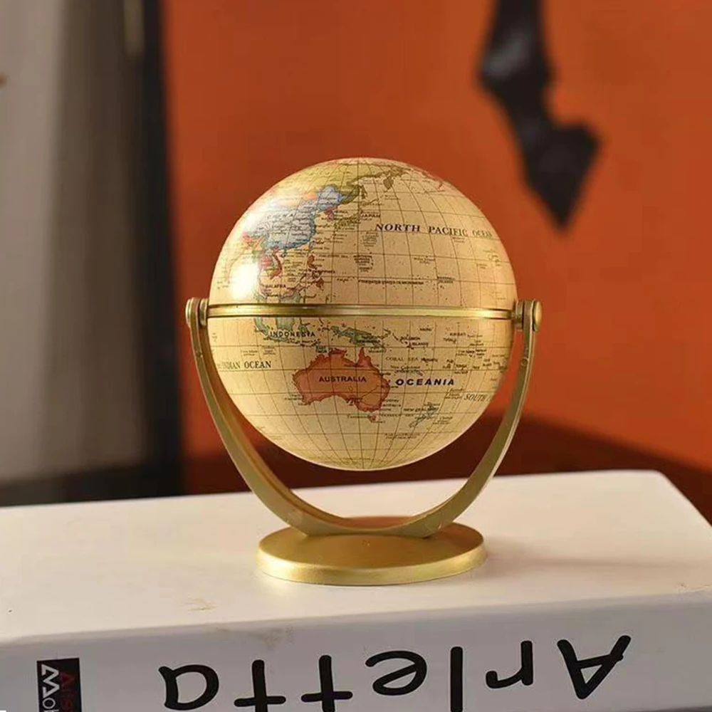 1Pc Retro Globe 360 Rotating Earth World Ocean Map Ball Antique Desktop  Geography Learning Education Home School Decoration New - AliExpress, image size:1000x1000