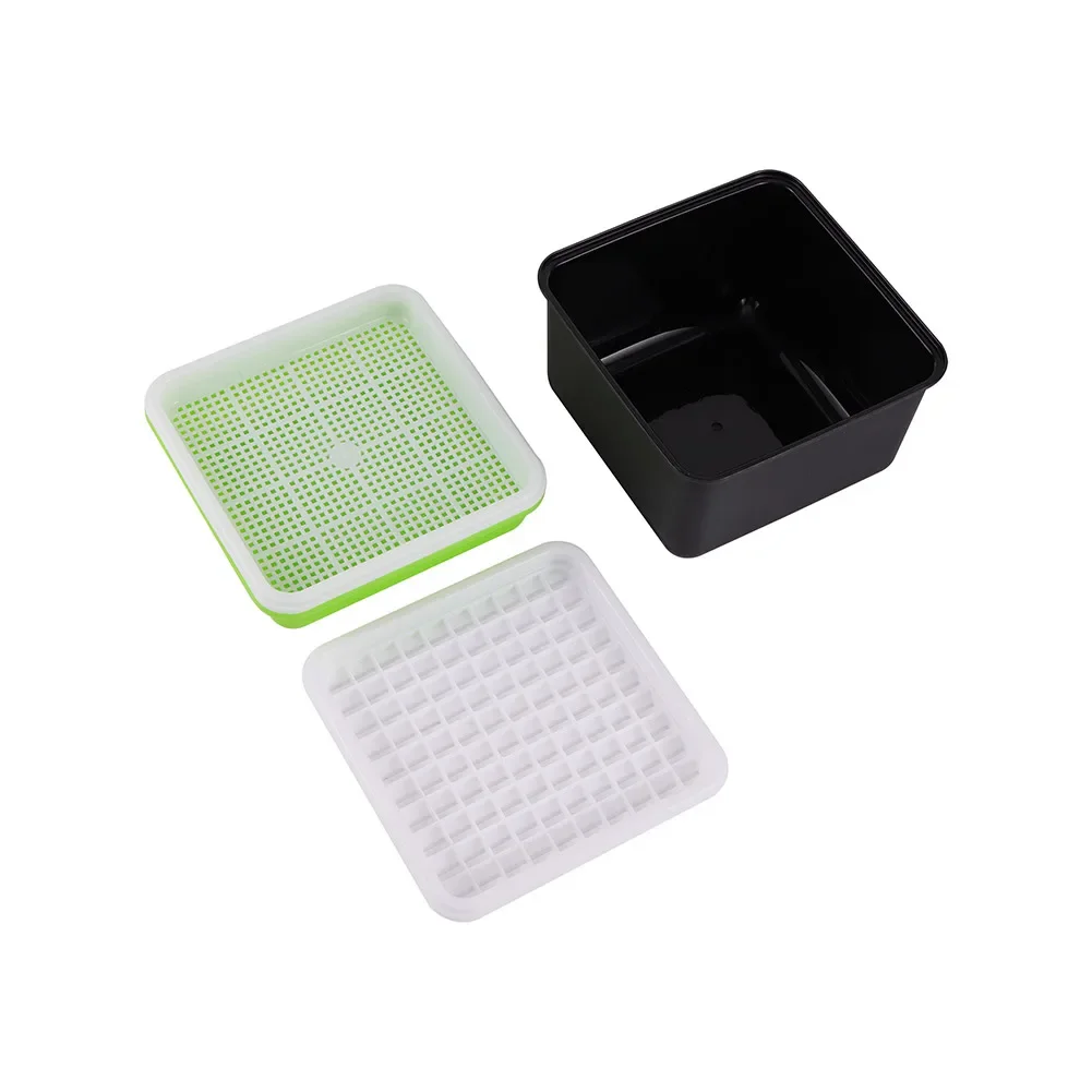 4 PCS Planting Box Peanut Bud Germination Soilless Planting Sprouting Tray EASE TO CLEAN Hydroponic Box