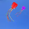4M Large Octopus Kites With Handle Line Flying Toys Kids Outdoor Sports Summer Beach Game Walk In Sky Nylon Skeletonless Kite 5