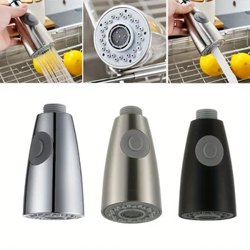 ก๊อกน้ําห้องครัวแบบดึงออกหัวสเปรย์ฟังก์ชั่นคู่ G1/2 อะไหล่ทดแทน 1