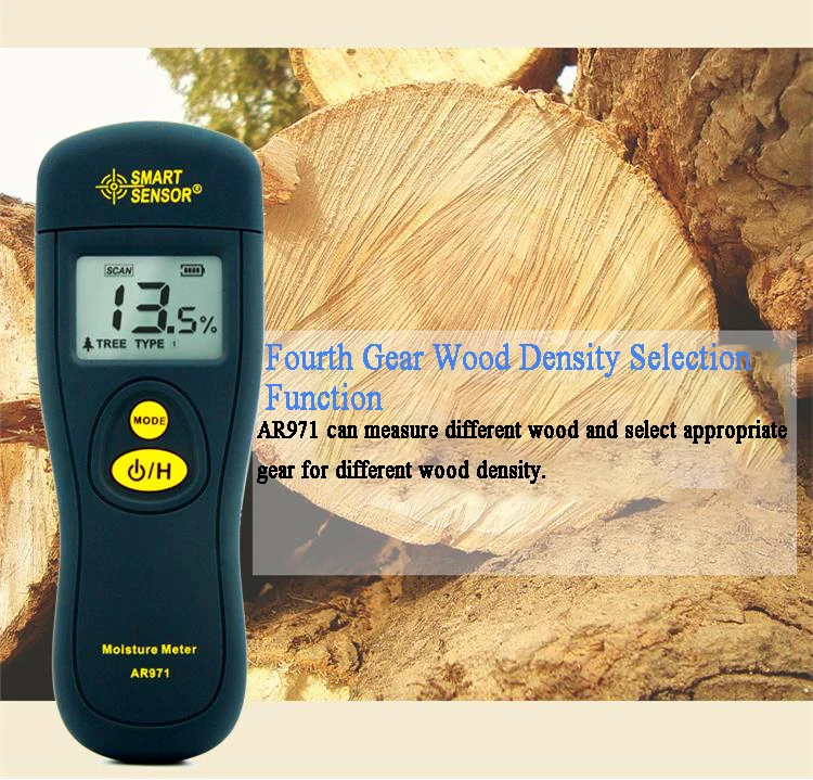 SMART SENSOR AR971 Digital Wood Moisture Meter Timber Moisture Meters Hygrometer