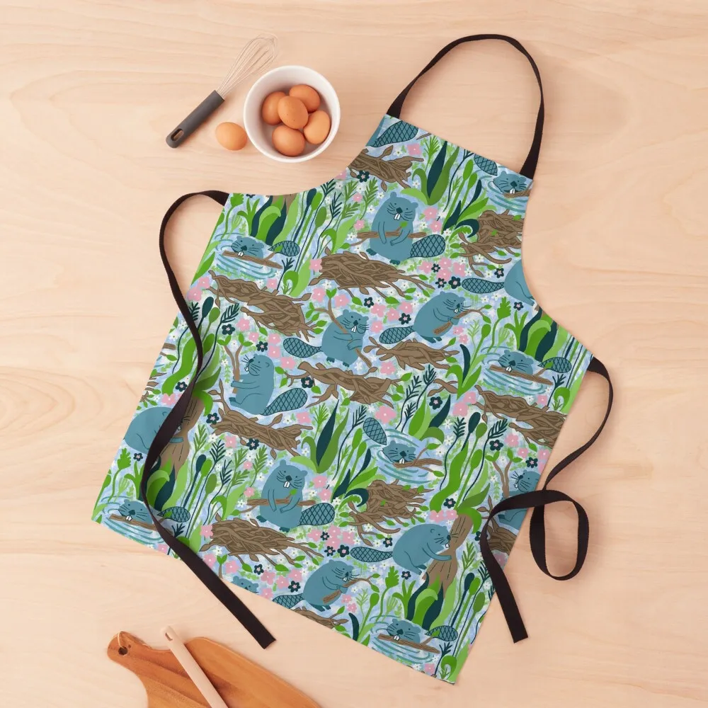 

Busy Dam Beavers - light Apron Apron For Girl Home And Kitchen Barista Apron Household Items Kitchen