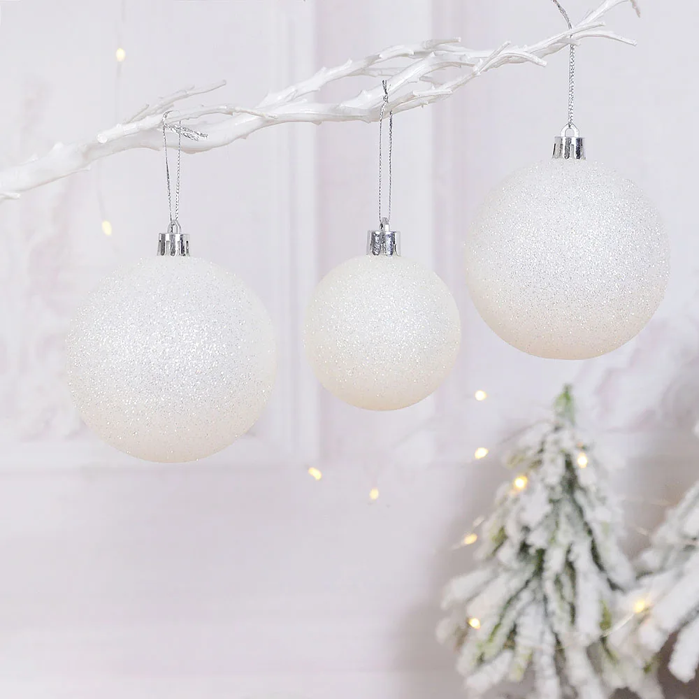 8cm Foam Christmas Tree Hanging Balls Christmas Tree Bauble