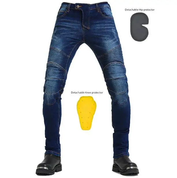 Outdoor Jeans Men\'s Motorcycle Anti-Fall Rider Equipment Protective Gear Four Seasons Riding Jeans Motorpoof Jeans With Protect