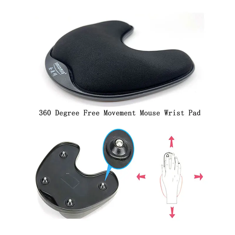 Vinlo Ergonomic Rotating Sliding Wrist Mouse Pad Memory Foam Wrist Pad