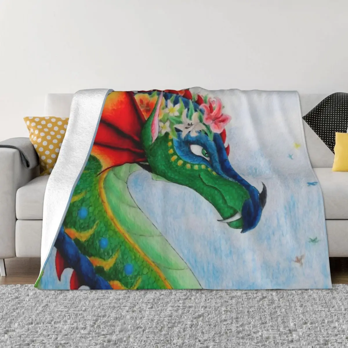 Queen Glory - Wings Of Fire Throw Coperta Soffici Coperte Coperta Grande Soffice Coperta Di Lusso