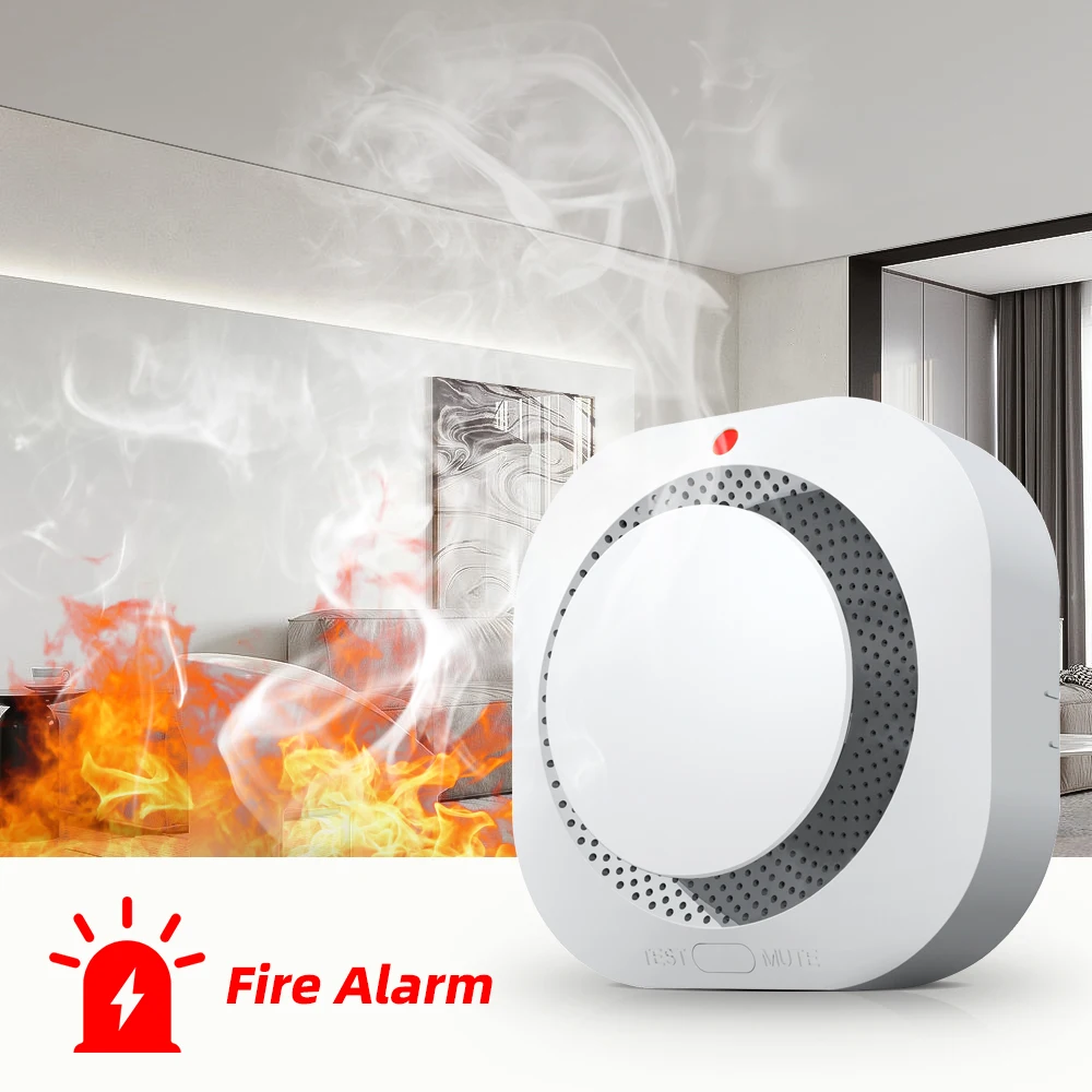 New Smoke Detector Wireless 433mhz Real-time Detection Fire Protection Alarm Sensor For Home Security Smoke Alarm Fire Equipment - Image 5
