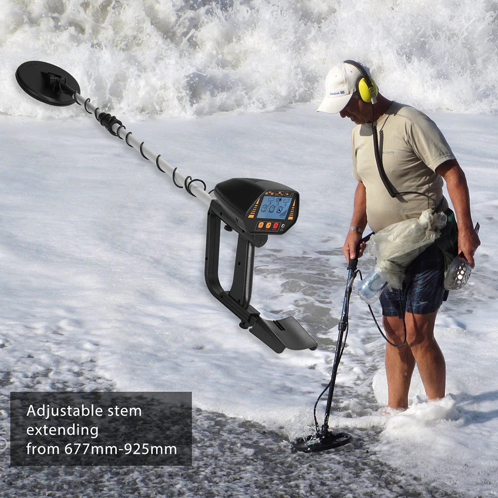 Detector Gold Search LCD Display Jewelry Treasure Hunter Professional Underground Metal Detector Waterproof for Treasure Search