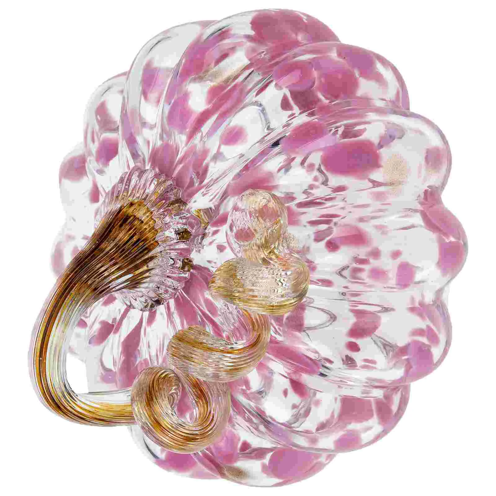 

Halloween Pumpkin Pose Glass for Decor Pumpkins Party Outdoor Tabletop Ornaments Durable Supply Faux Plants